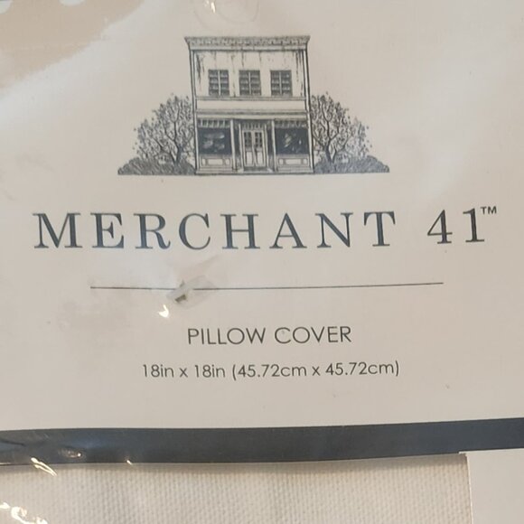Merchant 41 pillow cover 18in X 18in. NEW - Picture 2 of 5